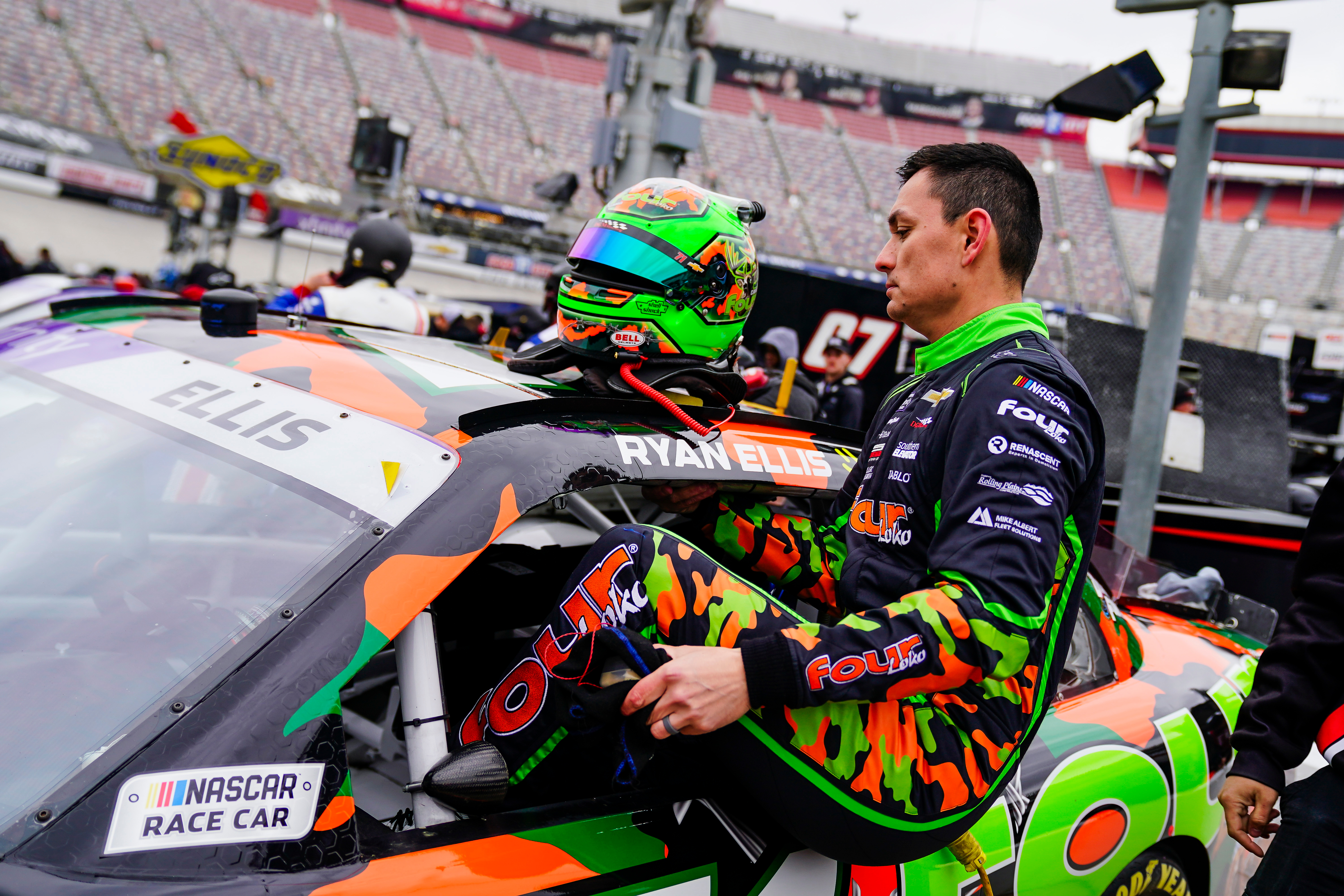 #71: Ryan Ellis, DGM Racing x JIM, Four Loko Camo Chevrolet Bristol 2025. Bristol Motor Speedway with Ryan Ellis & CJ McLaughlin—high-speed racing, fan zone fun, pranks & DriveSmart perks all in one epic day!